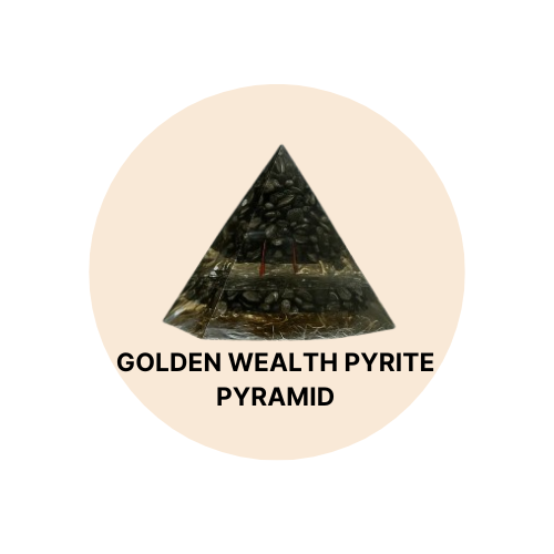 Golden Wealth Pyrite Pyramid