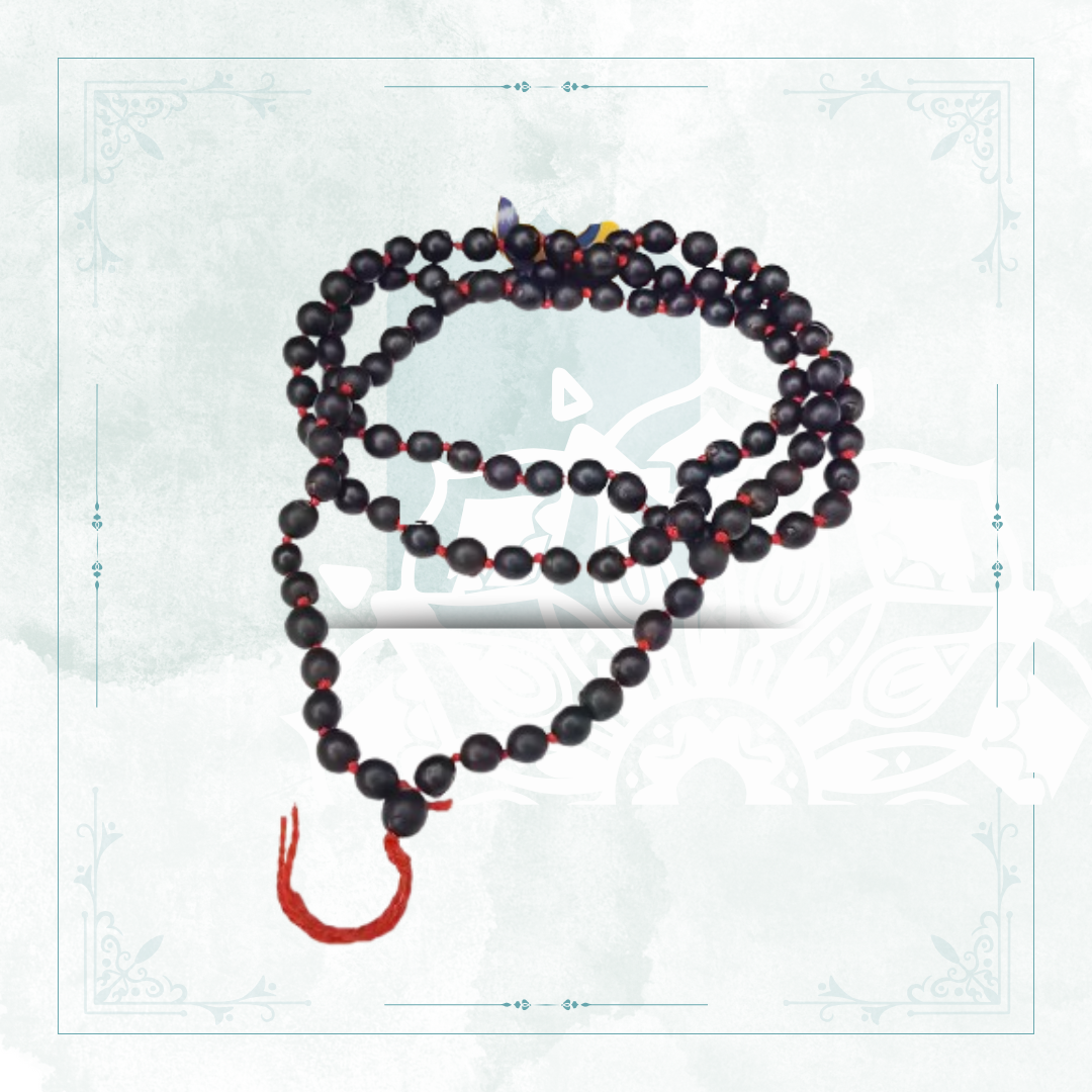 108 Black Vaijanti Mala – 6mm Beads | Spiritual Japa Mala for Men & Women