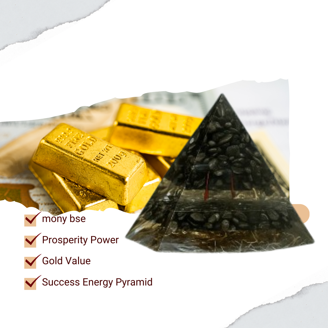 Golden Wealth Pyrite Pyramid
